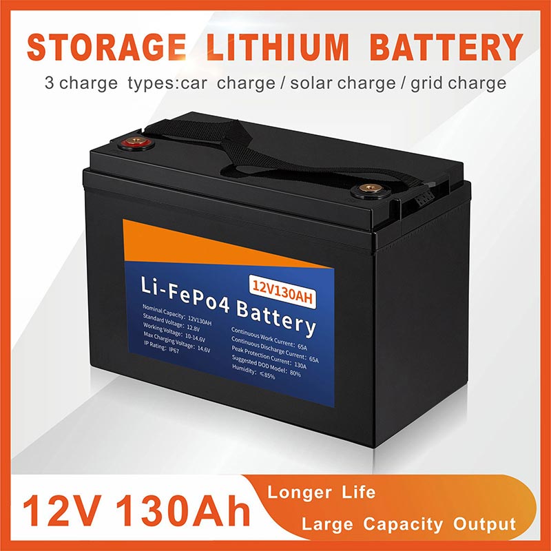 12V 100AH 1.28KWH LiFePO4 Li-Ion Storage Lithium Ion Battery